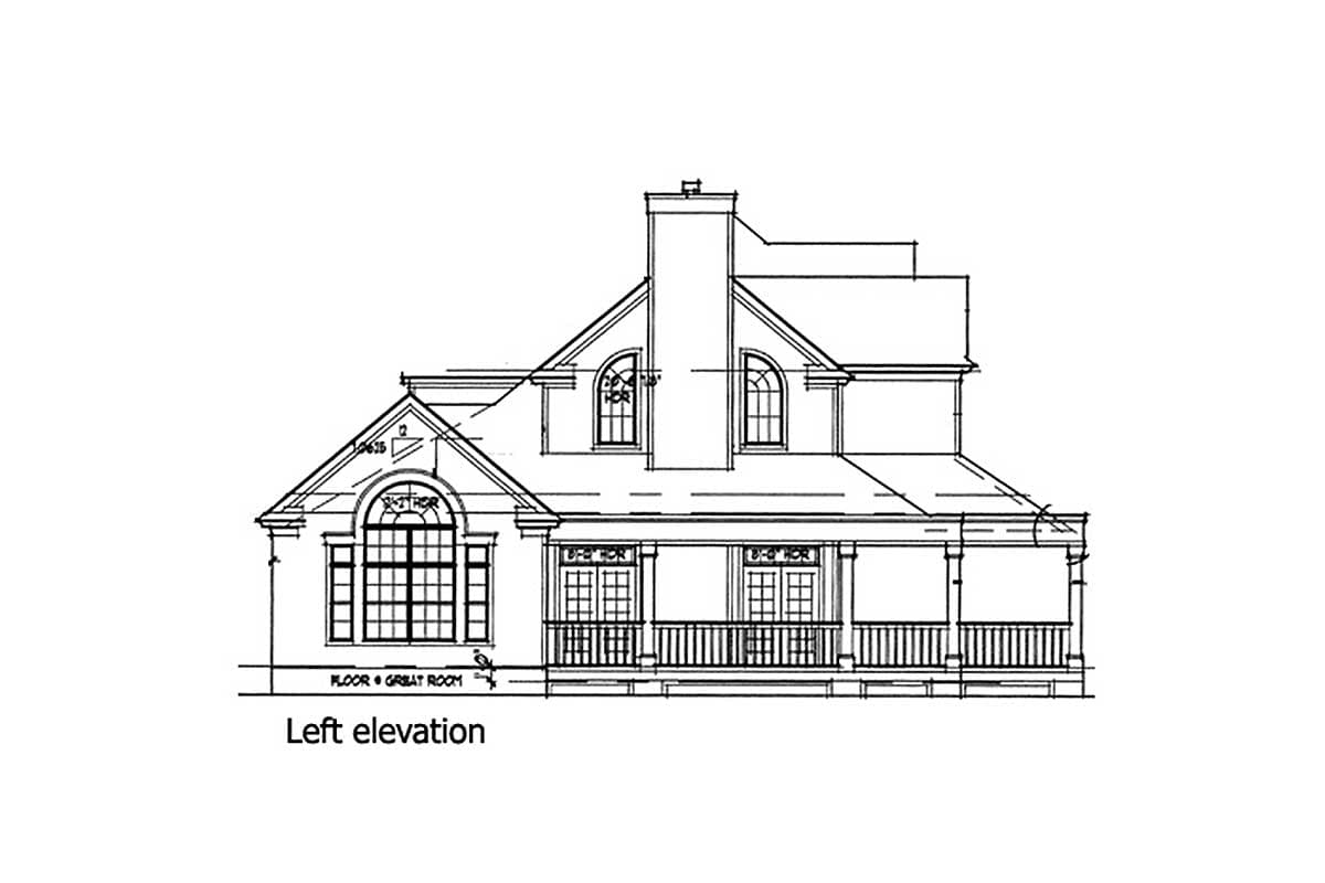 Plan 16804WG: Country Farmhouse with Wrap-around Porch - Image #4 - Country, Farmhouse, Traditional