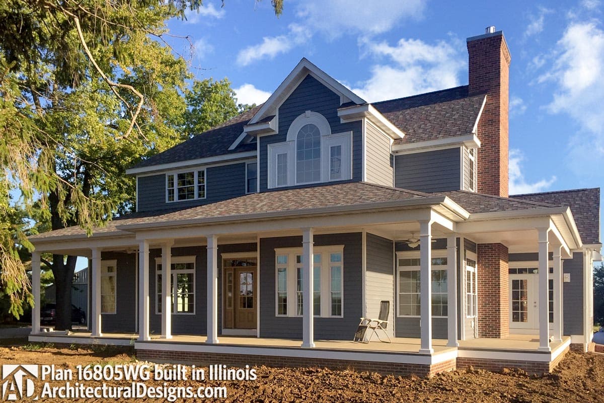 build gallery item - House Plan 16805WG Comes to Life in Illinois