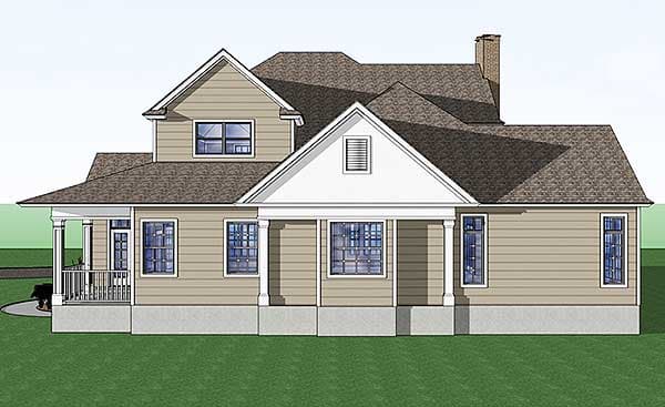 Plan 16805WG: Country Farmhouse with Wraparound Porch - Image #8 - Country, Farmhouse, Traditional
