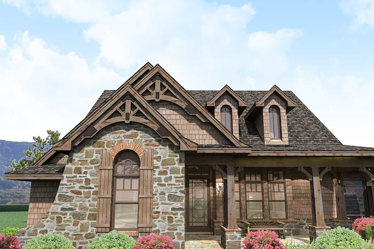 Plan 16807WG: Stone Cottage with Flexible Garage - Image #8 - Cottage, European, Mountain, Vacation