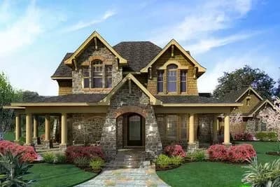 Cedar & Stone Cottage with Detached Garage