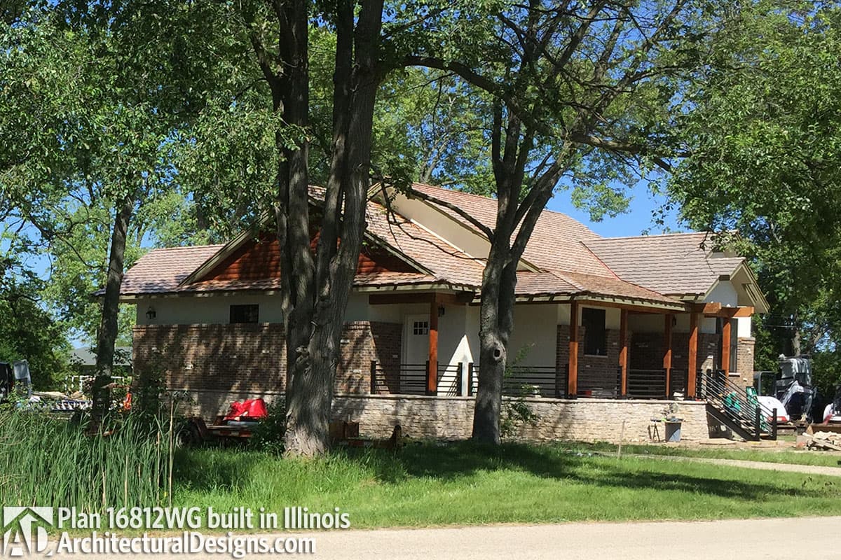 build gallery item - House Plan 16812WG comes to life in Illinois!