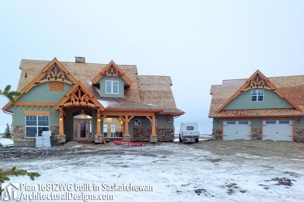 Plan 16812WG: Rustic Looking House Plan with Detached Garage and 2 Bonus Rooms - 1421 Sq Ft - Image #4 - Country, Craftsman, Mountain, Northwest, Vacation