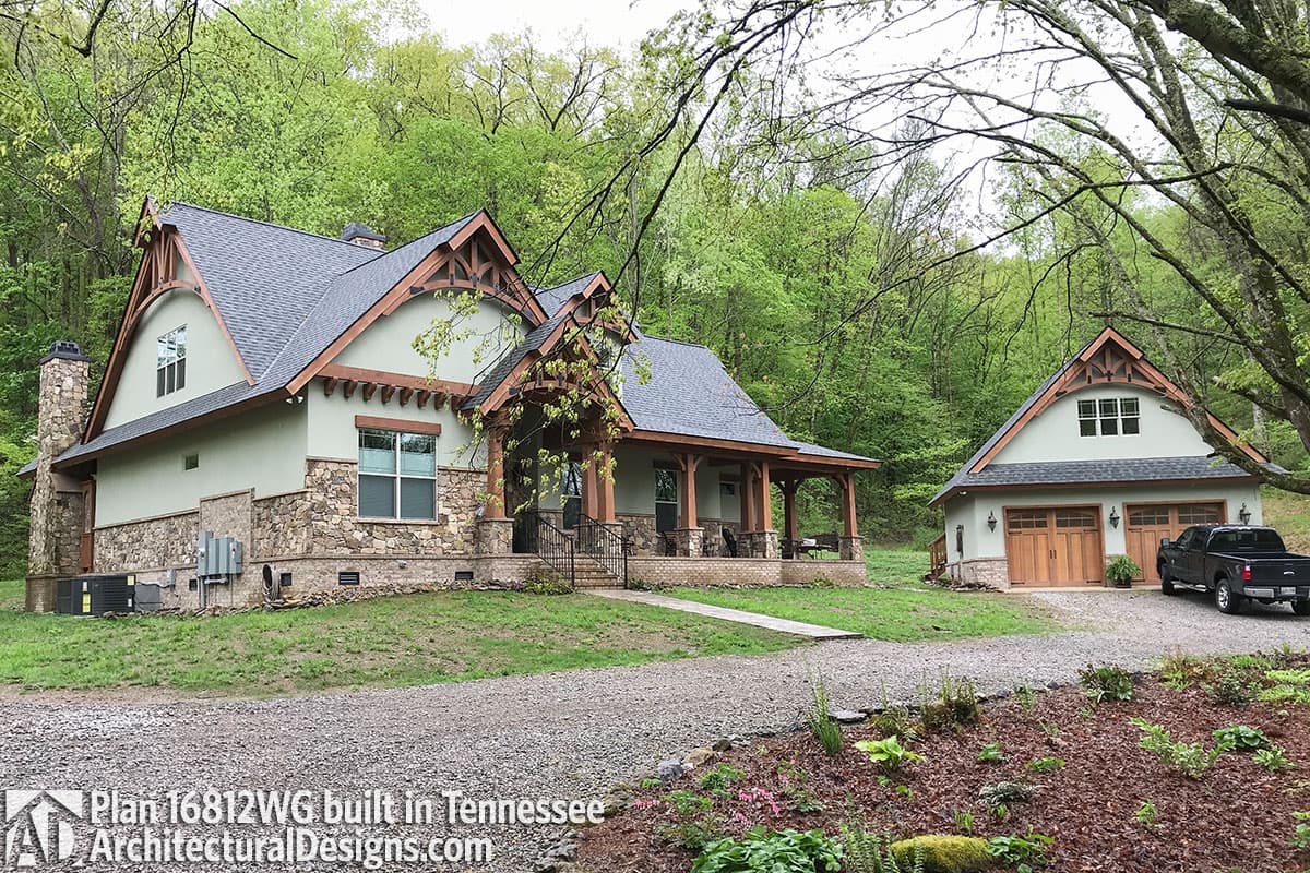 build gallery item - House Plan 16812WG comes to life in Tennessee