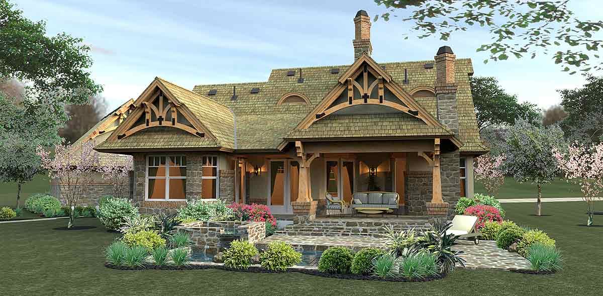 Plan 16812WG: Rustic Looking House Plan with Detached Garage and 2 Bonus Rooms - 1421 Sq Ft - Image #20 - Country, Craftsman, Mountain, Northwest, Vacation