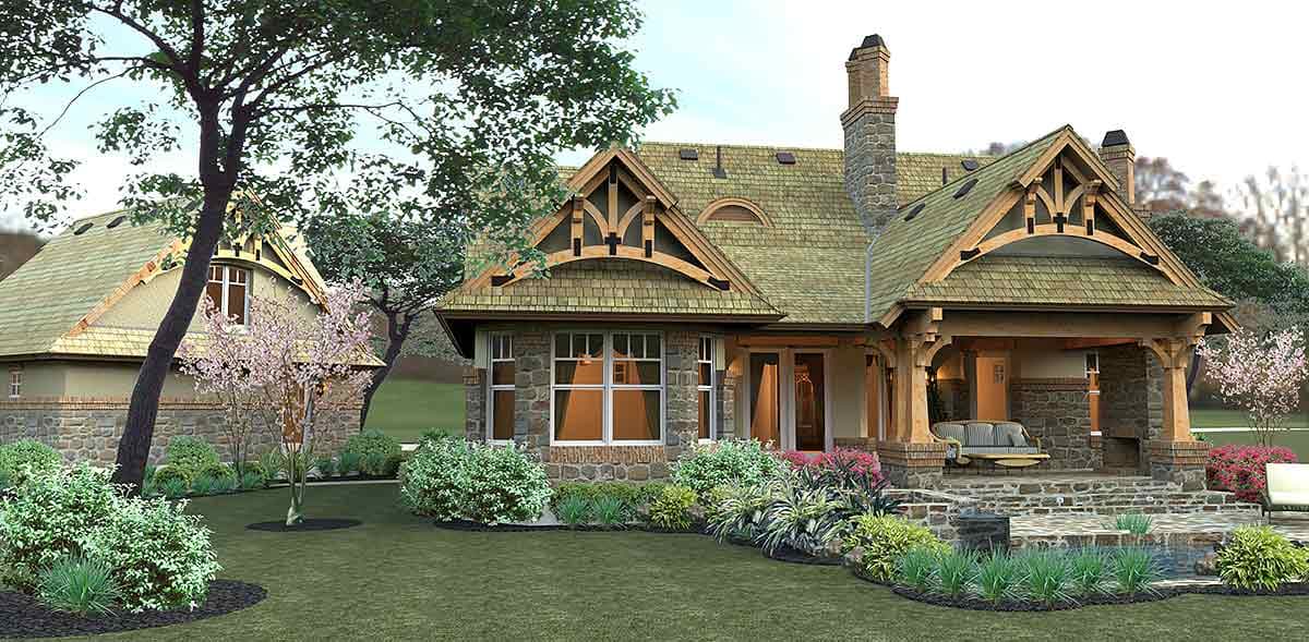 Plan 16812WG: Rustic Looking House Plan with Detached Garage and 2 Bonus Rooms - 1421 Sq Ft - Image #21 - Country, Craftsman, Mountain, Northwest, Vacation