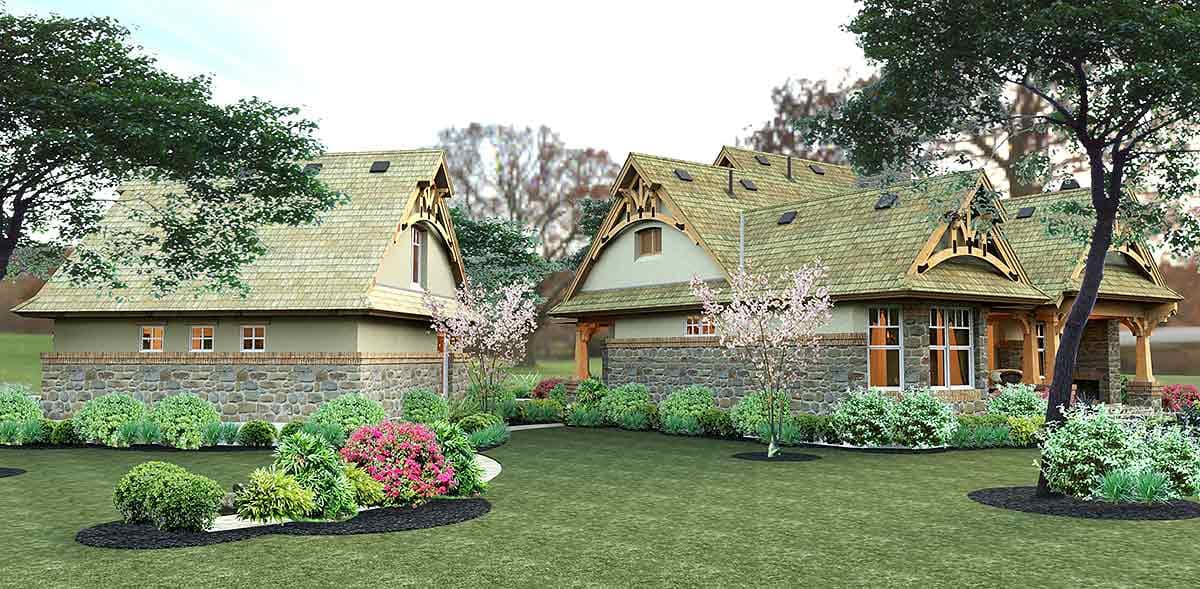 Plan 16812WG: Rustic Looking House Plan with Detached Garage and 2 Bonus Rooms - 1421 Sq Ft - Image #22 - Country, Craftsman, Mountain, Northwest, Vacation