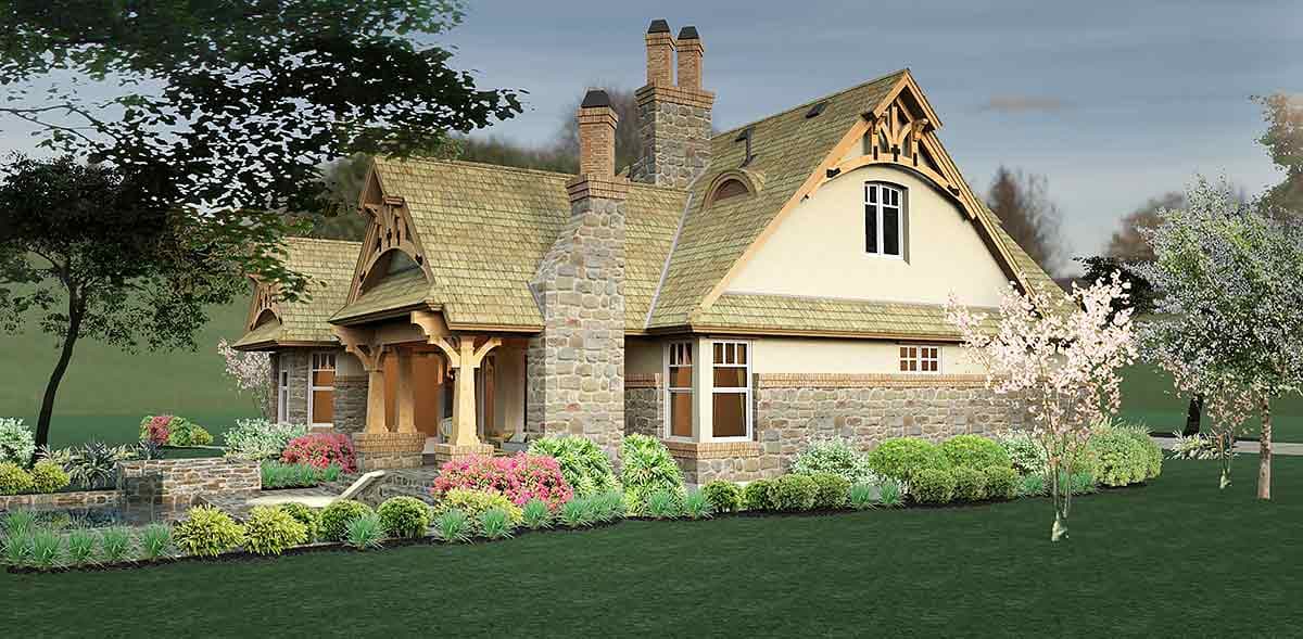 Plan 16812WG: Rustic Looking House Plan with Detached Garage and 2 Bonus Rooms - 1421 Sq Ft - Image #23 - Country, Craftsman, Mountain, Northwest, Vacation