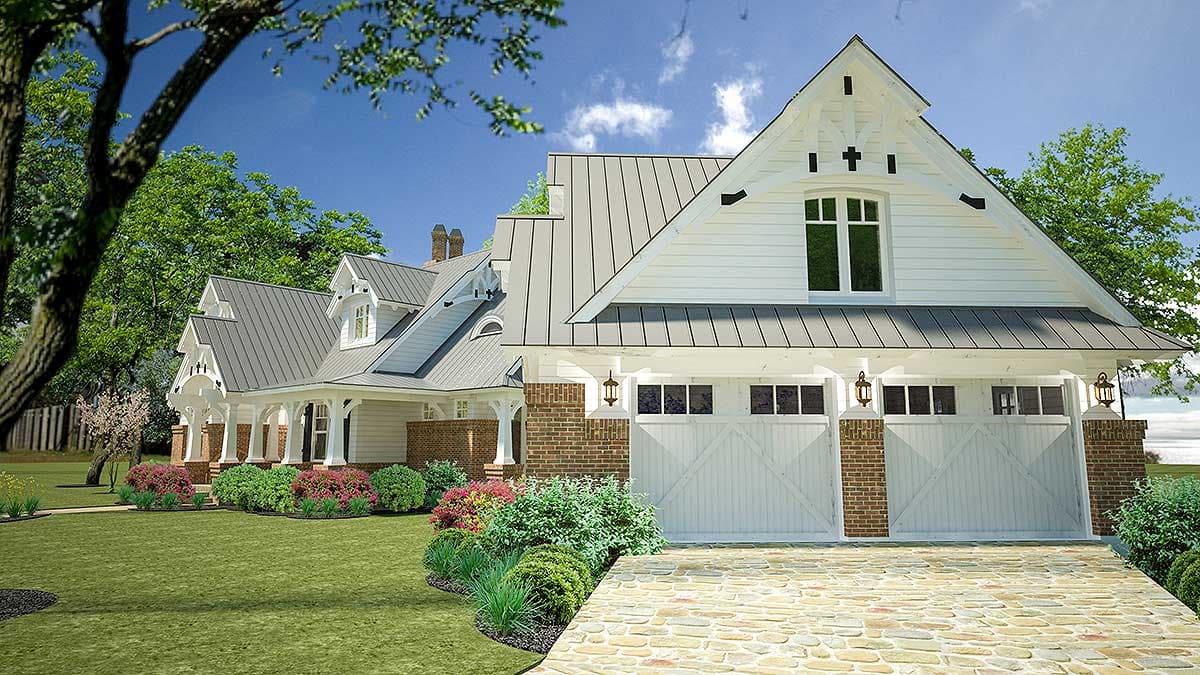 Plan 16812WG: Rustic Looking House Plan with Detached Garage and 2 Bonus Rooms - 1421 Sq Ft - Image #12 - Country, Craftsman, Mountain, Northwest, Vacation