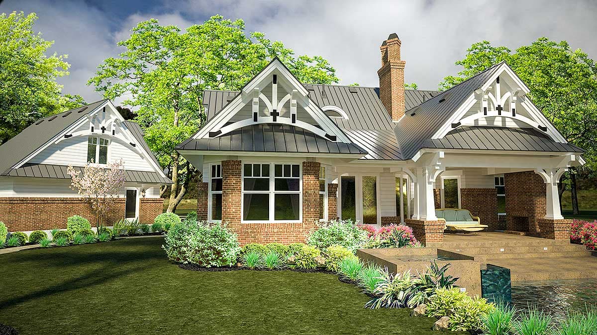 Plan 16812WG: Rustic Looking House Plan with Detached Garage and 2 Bonus Rooms - 1421 Sq Ft - Image #13 - Country, Craftsman, Mountain, Northwest, Vacation