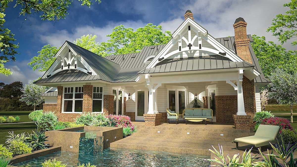 Plan 16812WG: Rustic Looking House Plan with Detached Garage and 2 Bonus Rooms - 1421 Sq Ft - Image #14 - Country, Craftsman, Mountain, Northwest, Vacation