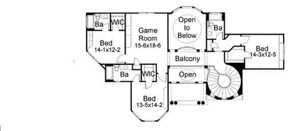 Plan 16825WG: Luxurious Mediterranean Home Plan - Floor Plan - 2nd Floor - Florida-Style, Mediterranean