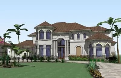 Luxurious Mediterranean Home Plan