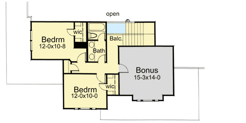 Plan 16832WG: Farmhouse with Wrap-Around Porch - Floor Plan - 2nd Floor - Country, Farmhouse