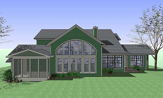 Plan 16844WG: Country Home Plan with Sunroom - Image #5 - Country, Farmhouse