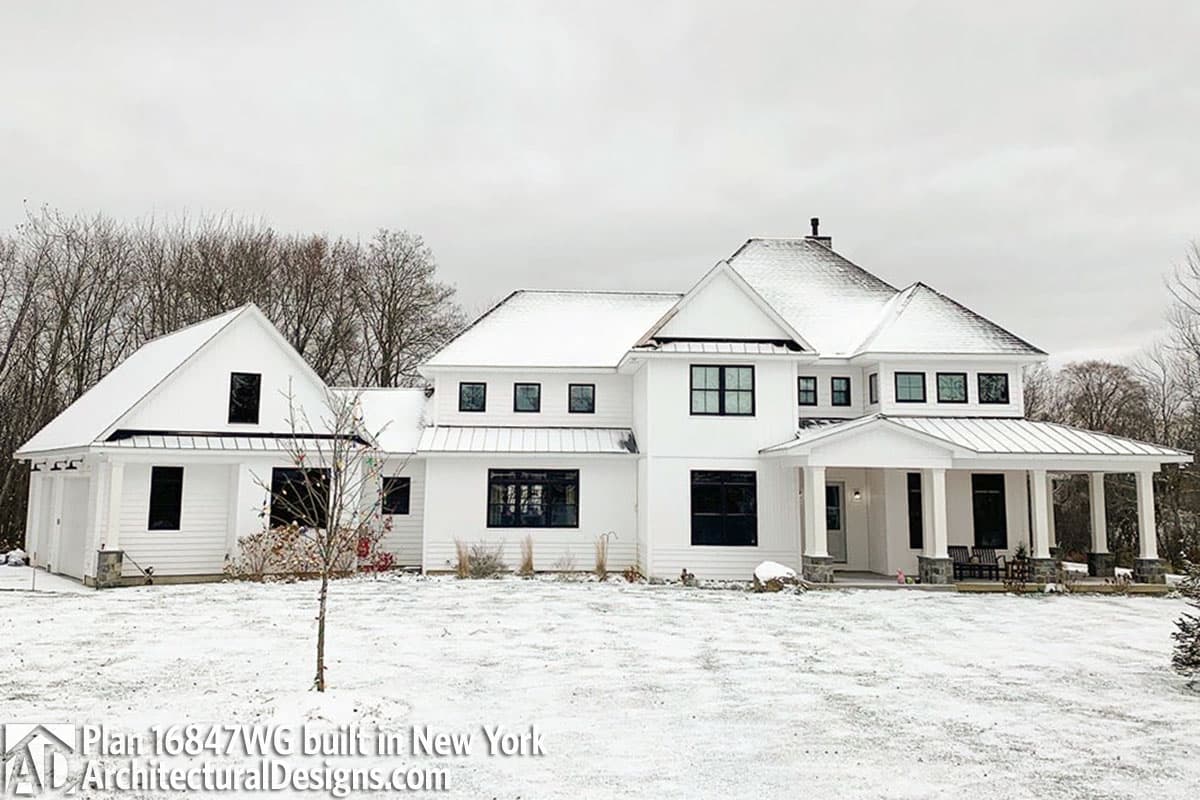 build gallery item - House Plan 16847WG comes to life in New York