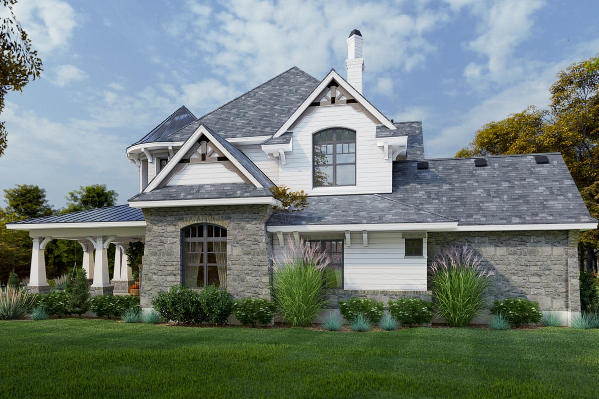 Plan 16847WG: Traditional Family Home Plan with Circular Stair and Upstairs Expansion - 3349 Sq Ft - Image #5 - Coastal, Country, Craftsman, European, Mountain, New American, Southern, Traditional