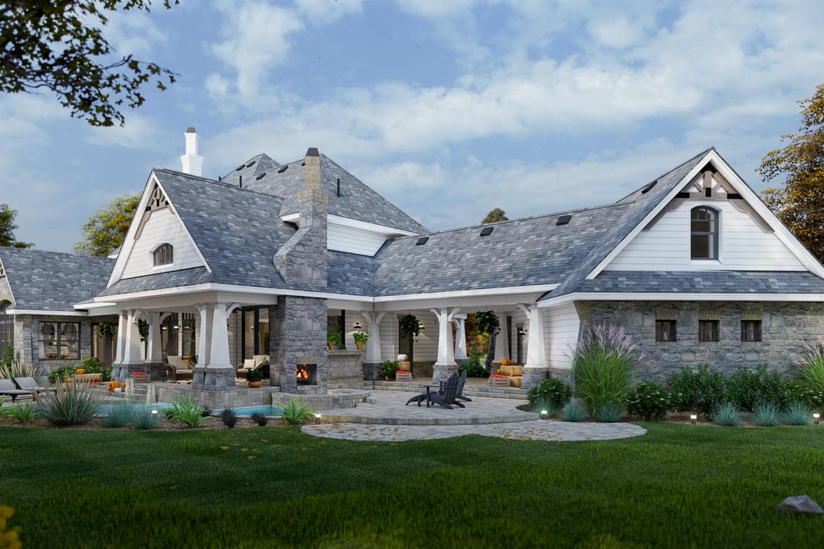 Plan 16847WG: Traditional Family Home Plan with Circular Stair and Upstairs Expansion - 3349 Sq Ft - Image #7 - Coastal, Country, Craftsman, European, Mountain, New American, Southern, Traditional