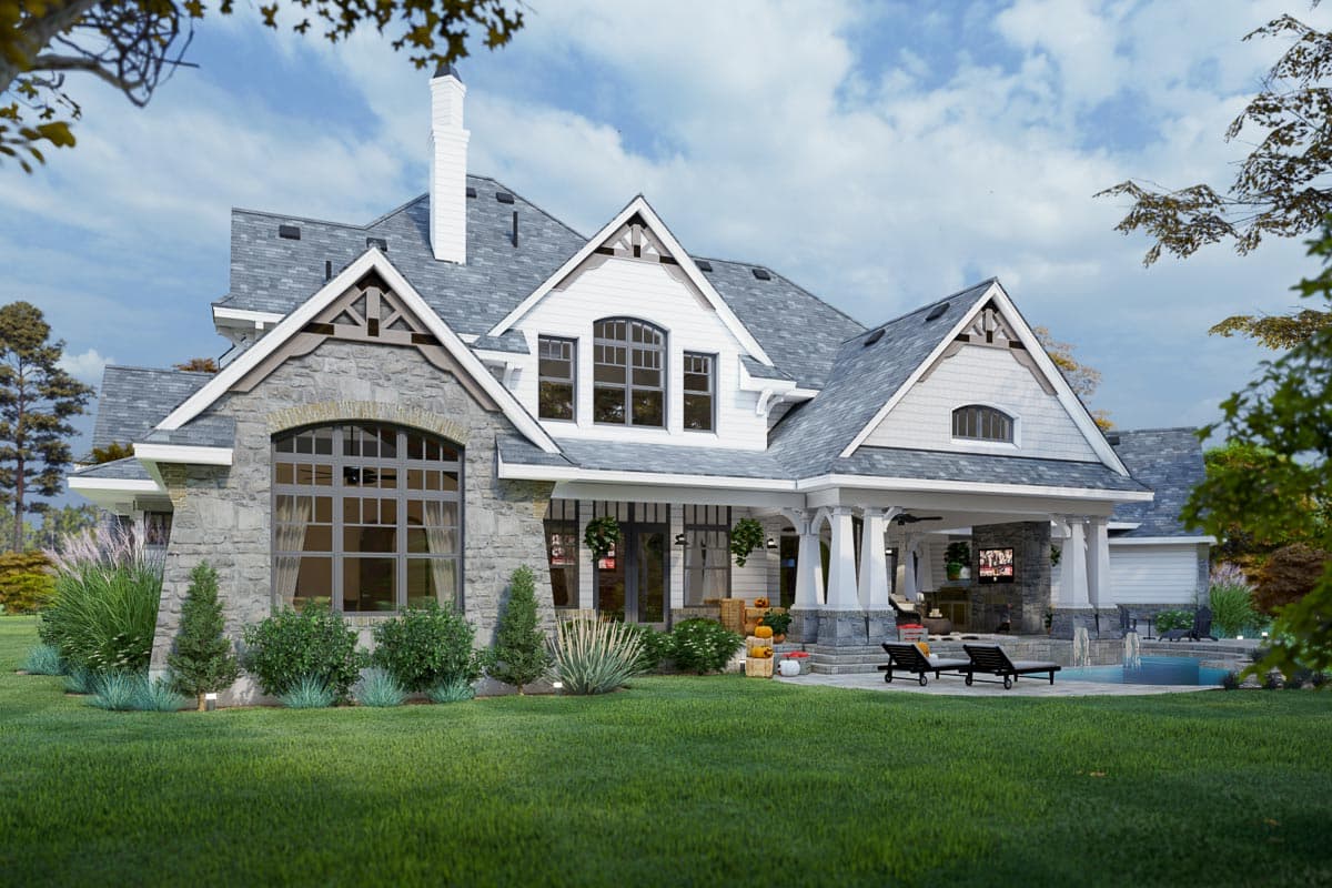 Plan 16847WG: Traditional Family Home Plan with Circular Stair and Upstairs Expansion - 3349 Sq Ft - Image #8 - Coastal, Country, Craftsman, European, Mountain, New American, Southern, Traditional