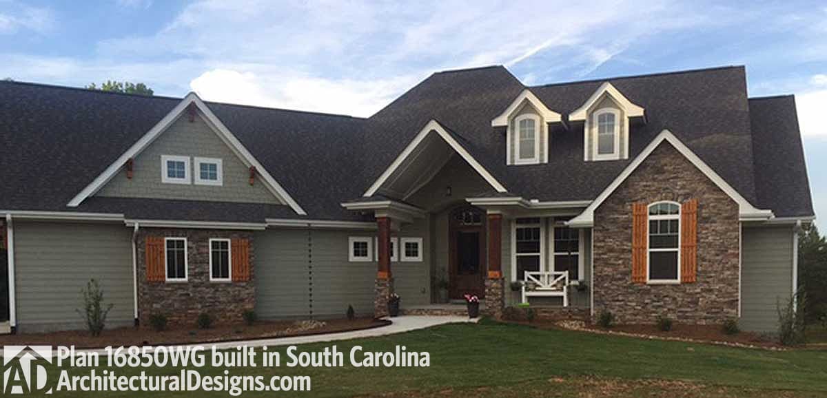 build gallery item - House Plan 16850WG coming to life in South Carolina!