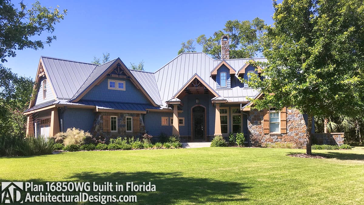 build gallery item - House Plan 16850WG comes to life in Florida!
