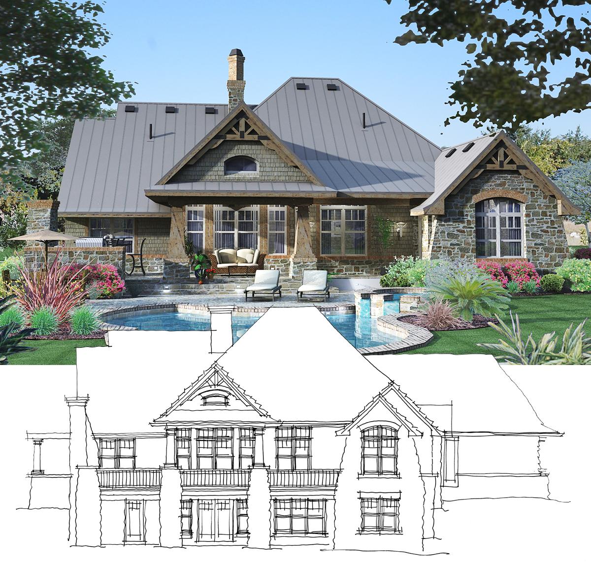Plan 16850WG: Rugged Craftsman House Plan with Striking Curb Appeal - Image #10 - Craftsman, Mountain, New American, Northwest, Rustic, Vacation