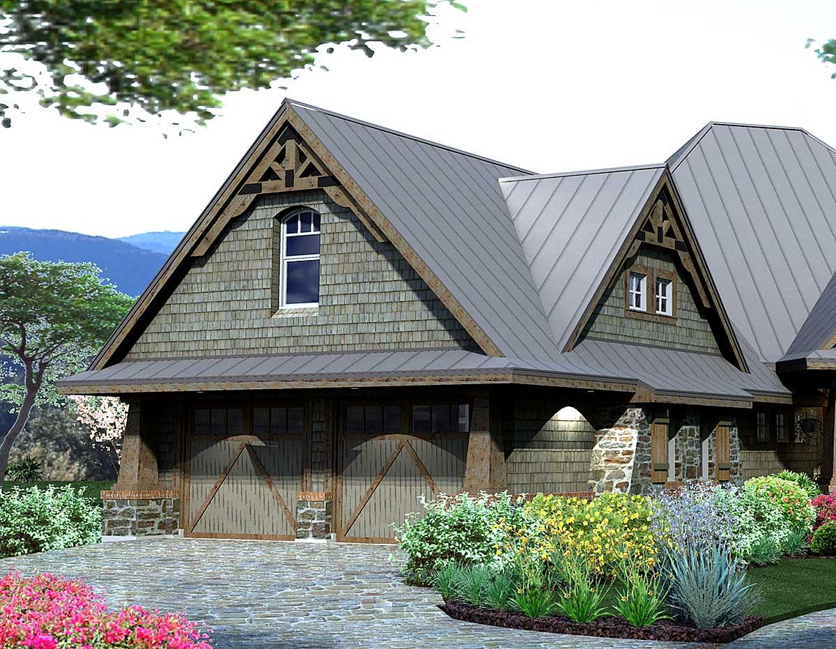 Plan 16850WG: Rugged Craftsman House Plan with Striking Curb Appeal - Image #7 - Craftsman, Mountain, New American, Northwest, Rustic, Vacation