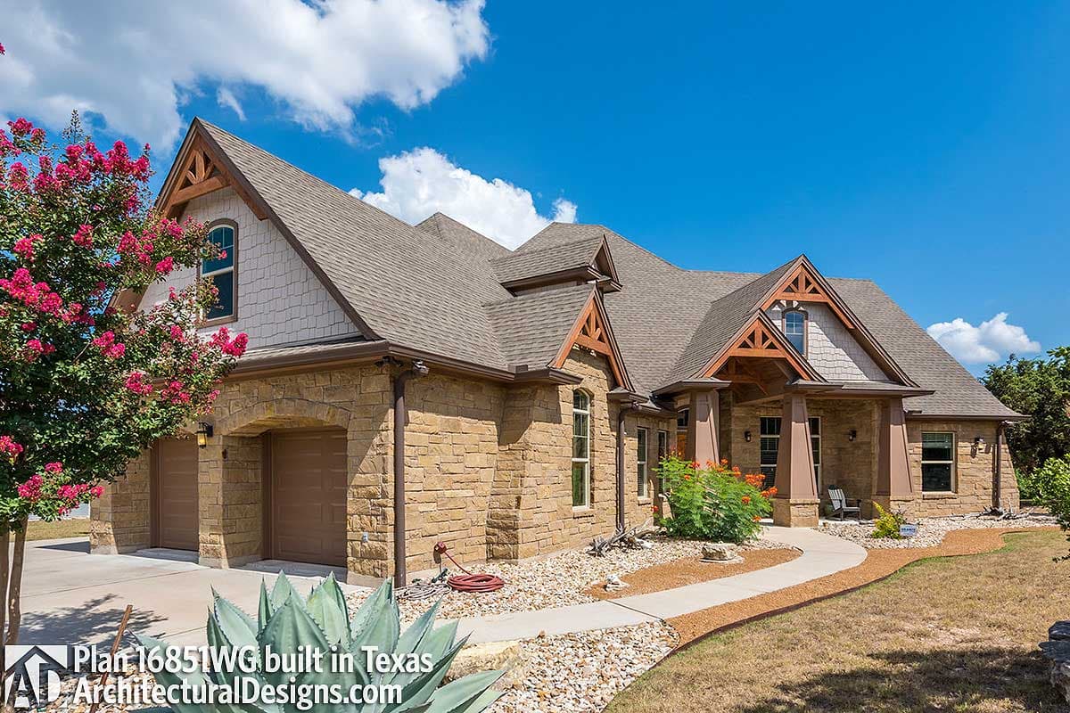 build gallery item - House Plan 16851WG Comes to Life In Texas
