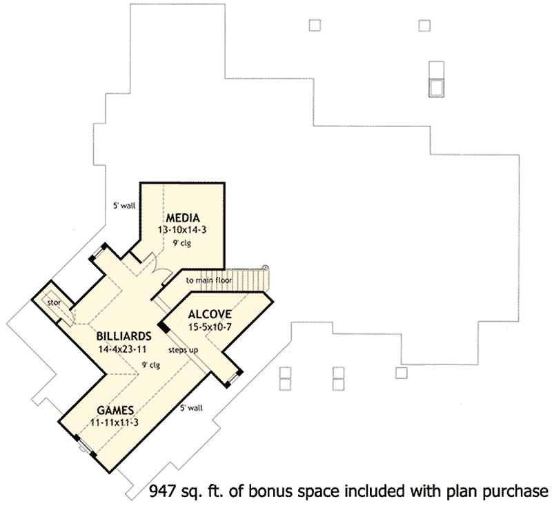 Plan 16851WG: Rugged Craftsman Dream Home Plan - 2847 Sq Ft - Floor Plan - Bonus - Craftsman, Hill Country, Mountain, Rustic