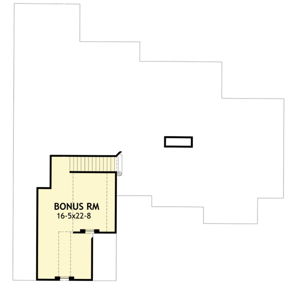 Plan 16852WG: Rustic Craftsman Cottage with Bonus - Floor Plan - Bonus - Cottage, Country, Craftsman, Mountain, Rustic