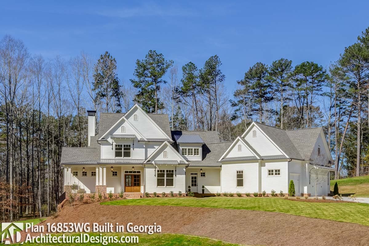build gallery item - Modern Farmhouse Plan 16853WG comes to life in Georgia!
