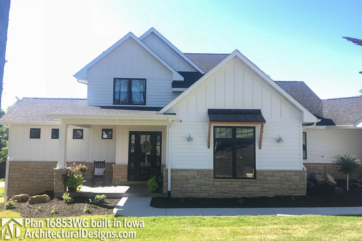 build gallery item - House Plan 16853WG comes to life in Iowa