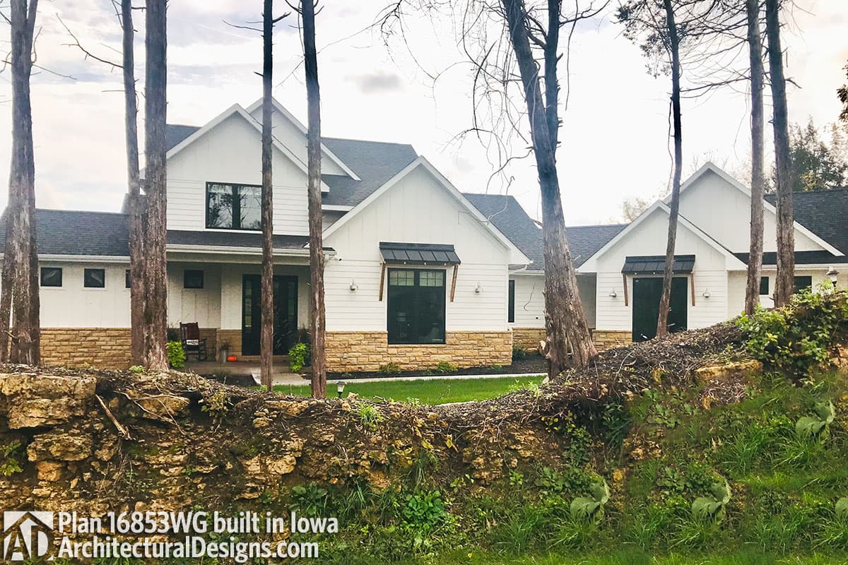 build gallery item - House Plan 16853WG comes to life in Iowa