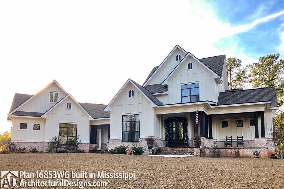 build gallery item - Modern Farmhouse Plan 16853WG Comes to Life in Mississippi