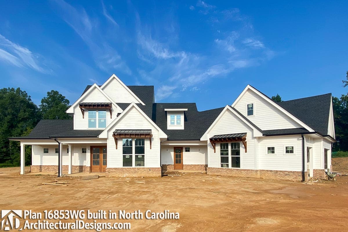 build gallery item - Modern Farmhouse Plan 16853WG Comes to Life in North Carolina