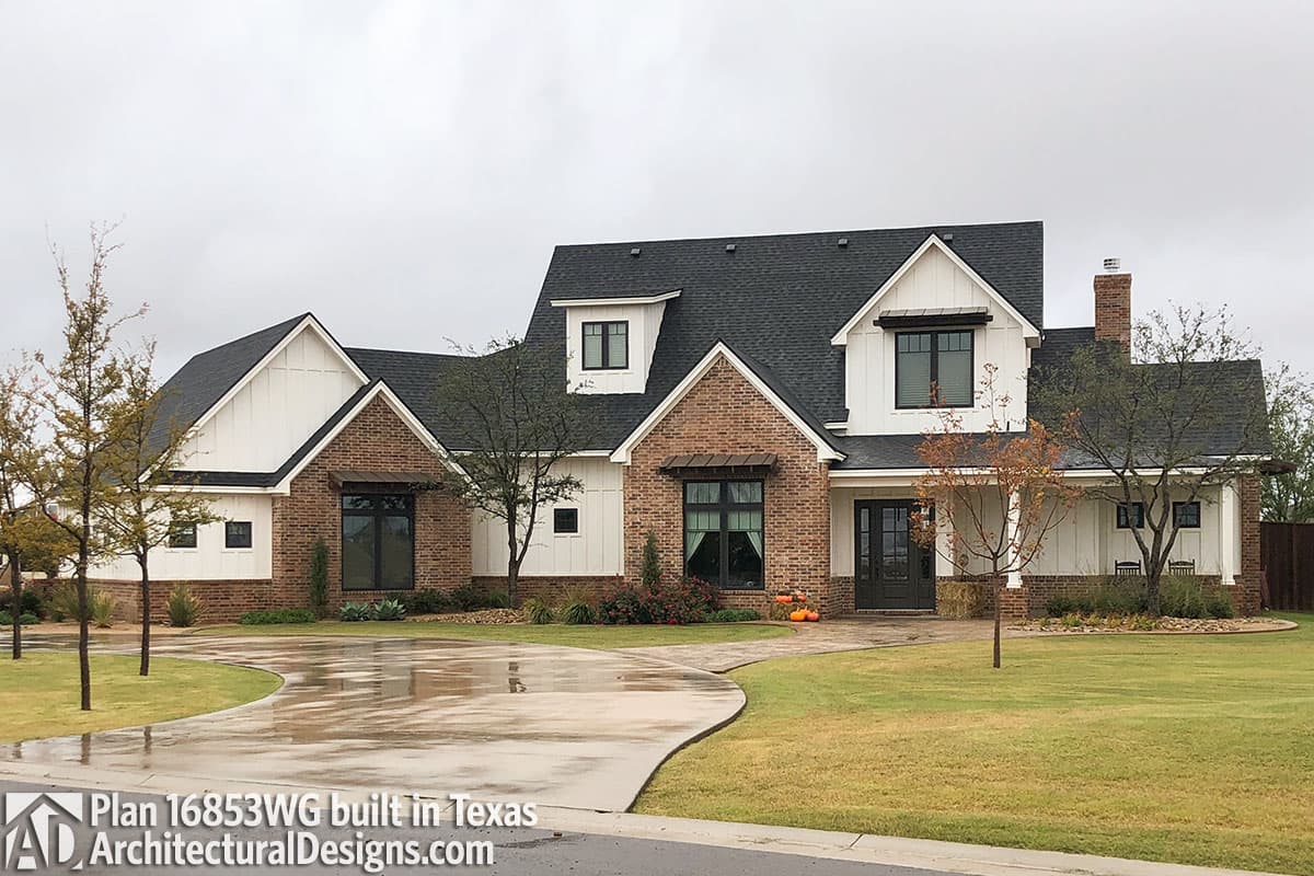 build gallery item - House Plan 16853WG comes to life in Texas!