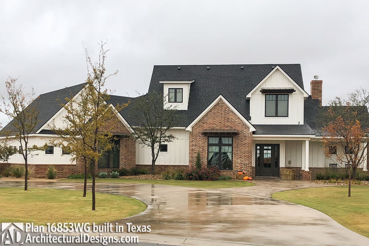 build gallery item - House Plan 16853WG comes to life in Texas!