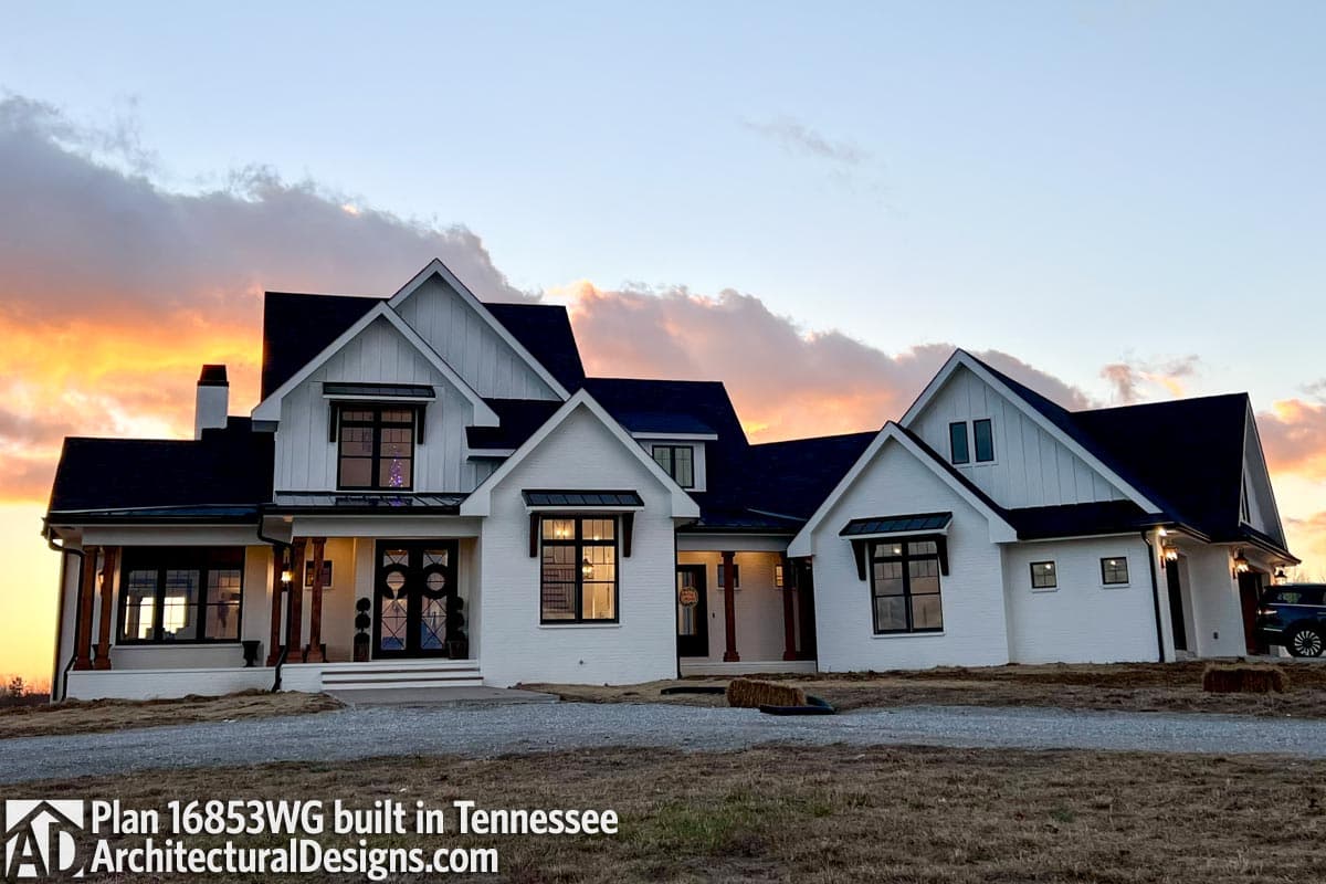 build gallery item - Modern Farmhouse Plan 16853WG Comes to Life in Tennessee
