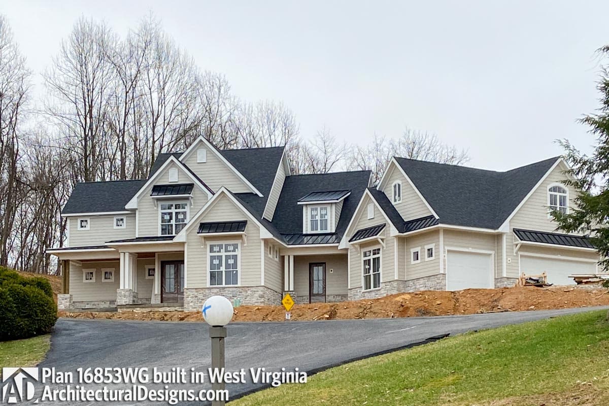 build gallery item - Modern Farmhouse Plan 16853WG comes to life in West Virginia