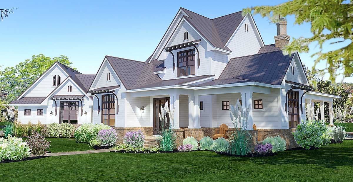 Plan 16853WG: Elegant 3-Bed Farmhouse with Great Outdoor Living Spaces - 2984 Sq Ft - Image #37 - Country, Craftsman, Farmhouse, Modern Farmhouse, New American, Traditional