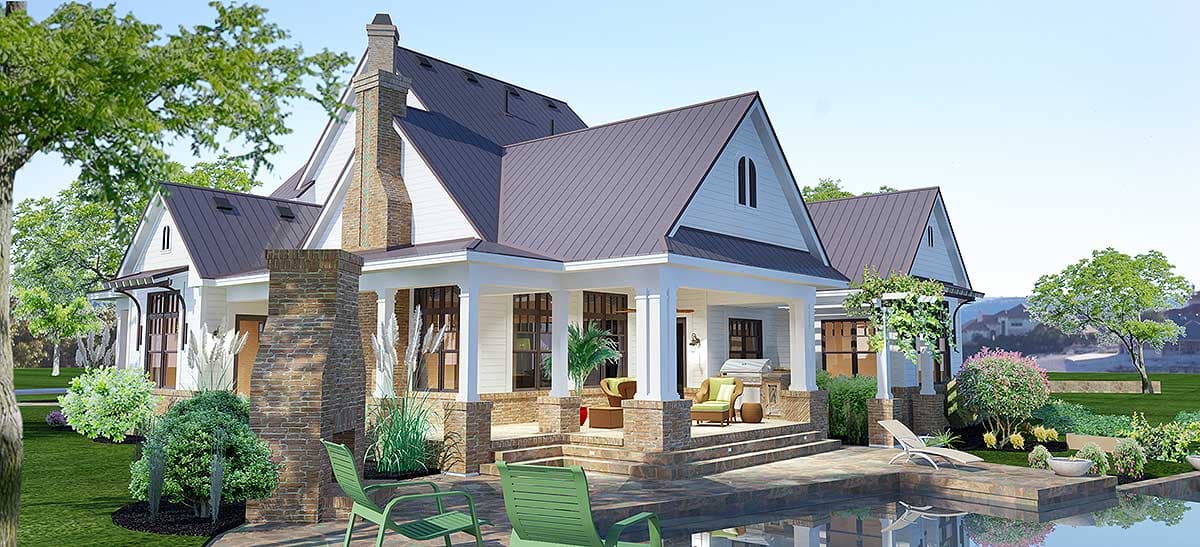 Plan 16853WG: Elegant 3-Bed Farmhouse with Great Outdoor Living Spaces - 2984 Sq Ft - Image #35 - Country, Craftsman, Farmhouse, Modern Farmhouse, New American, Traditional