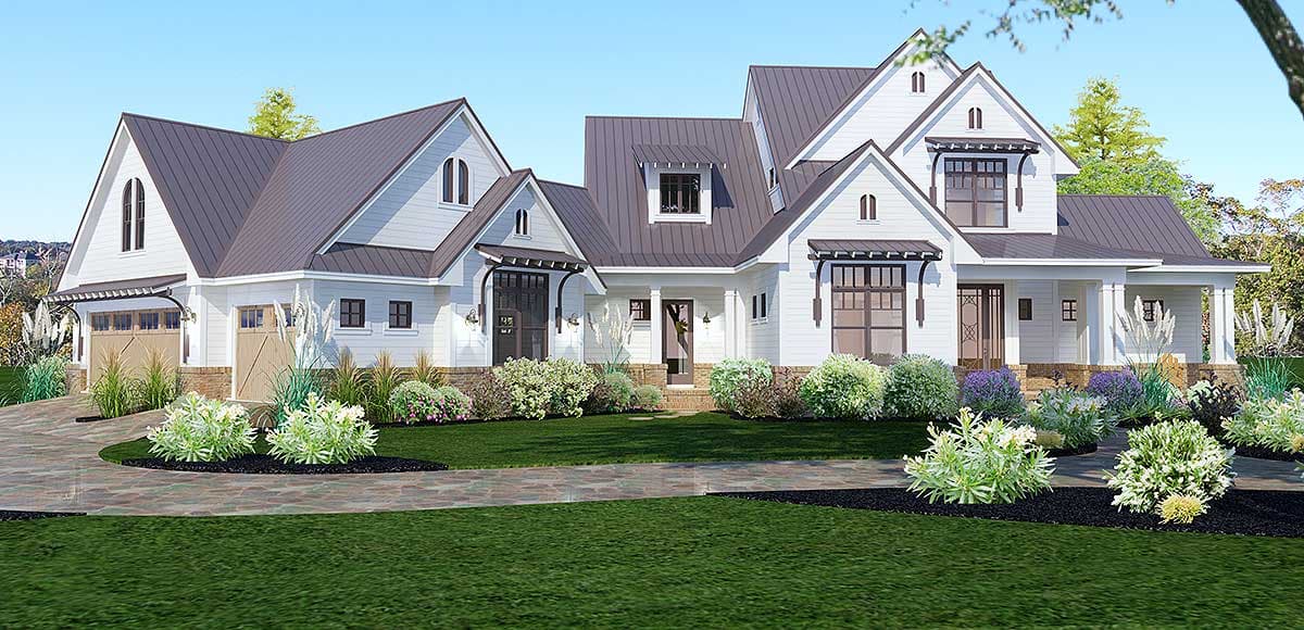 Plan 16853WG: Elegant 3-Bed Farmhouse with Great Outdoor Living Spaces - 2984 Sq Ft - Image #30 - Country, Craftsman, Farmhouse, Modern Farmhouse, New American, Traditional