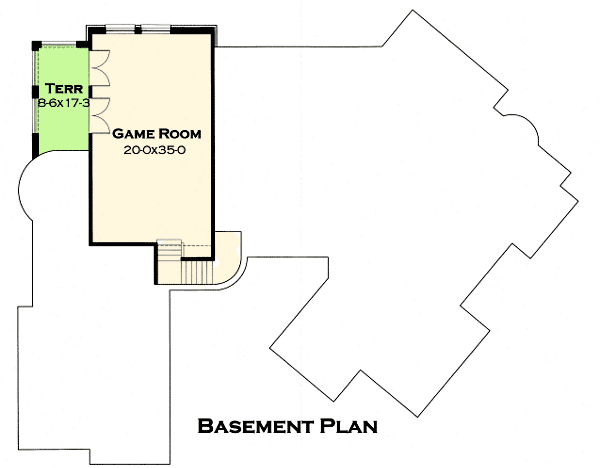 Plan 16857WG: Striking Mediterranean Home Plan - Floor Plan - Lower Level - Hill Country, Mediterranean, Spanish, Tuscan