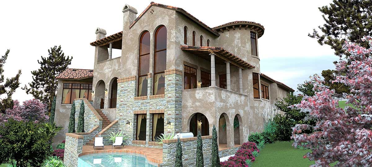 Plan 16857WG: Striking Mediterranean Home Plan - Image #6 - Hill Country, Mediterranean, Spanish, Tuscan