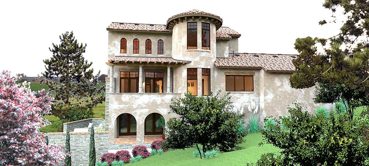 Plan 16857WG: Striking Mediterranean Home Plan - Image #7 - Hill Country, Mediterranean, Spanish, Tuscan