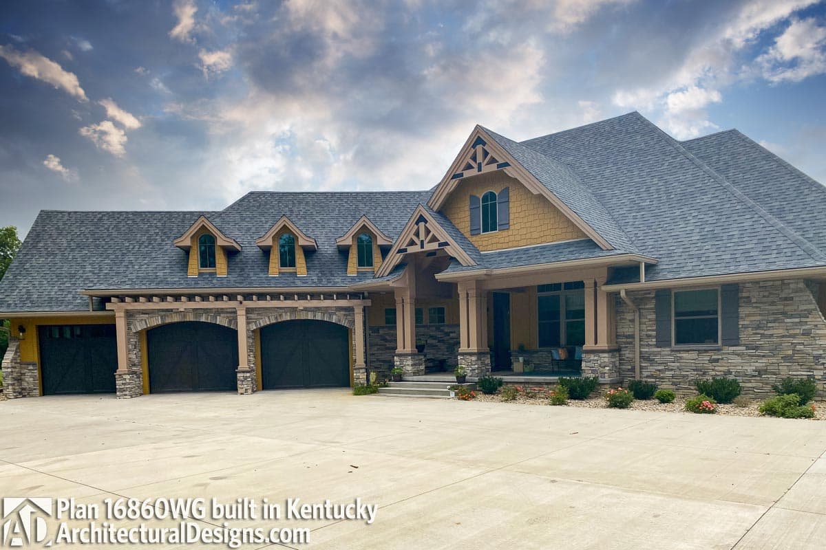 build gallery item - House Plan 16860WG Comes to Life in Kentucky!