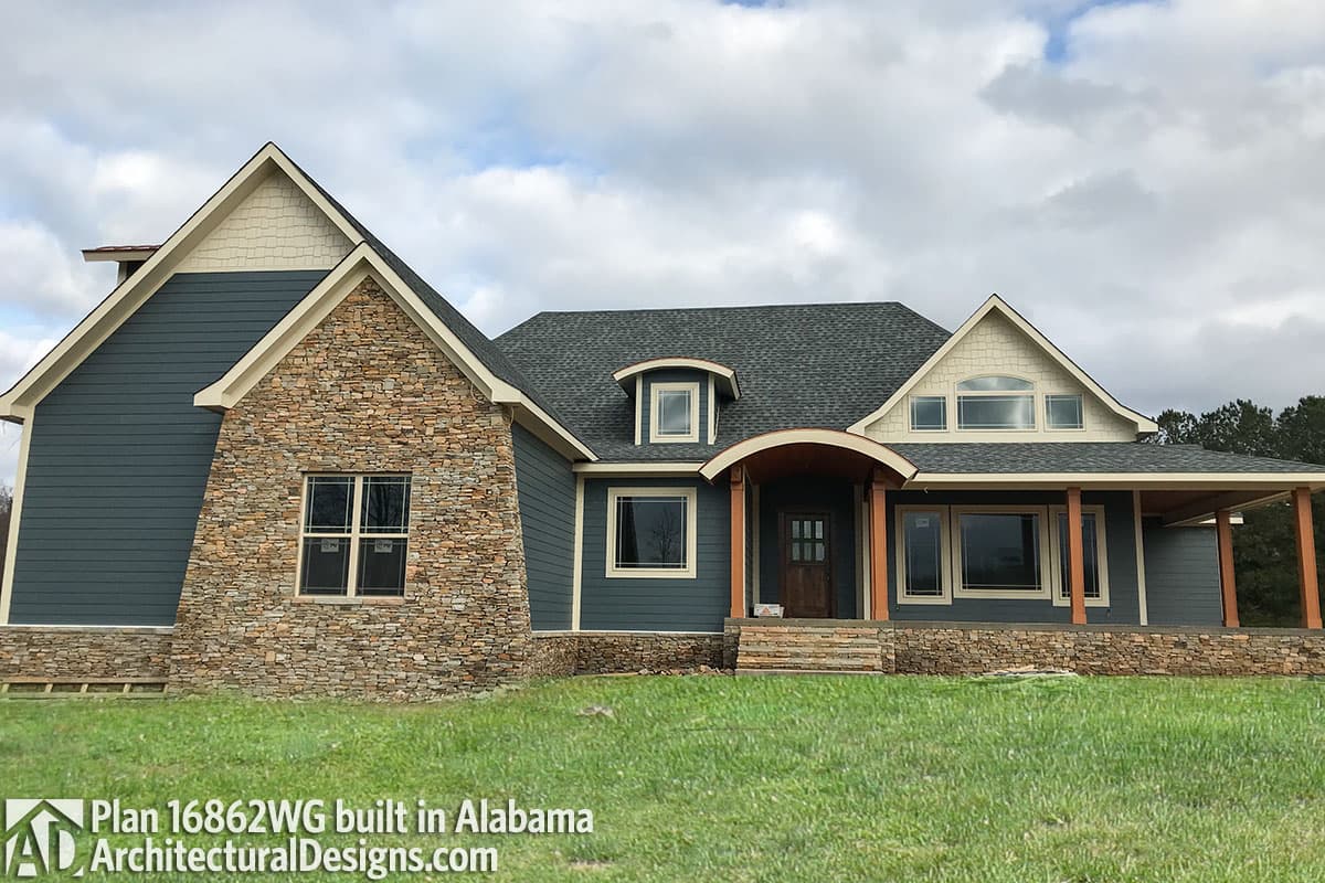 build gallery item - House Plan 16862WG comes to life in Alabama
