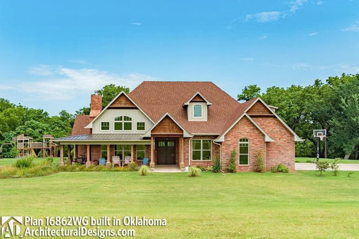 build gallery item - House Plan 16862WG Comes to Life in Oklahoma!