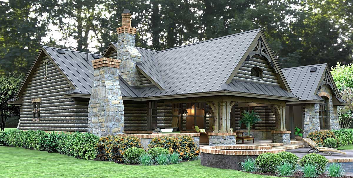 Plan 16863WG: Rugged Rustic 3 Bedroom Home Plan - Image #6 - Cottage, Country, Craftsman, Mountain, Ranch, Rustic, Vacation