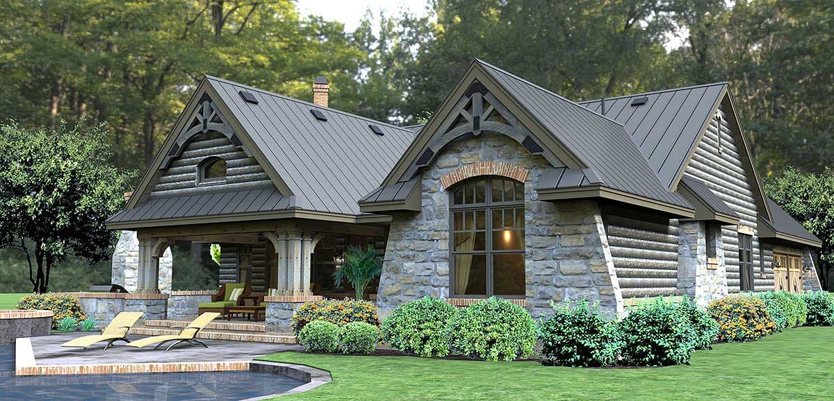 Plan 16863WG: Rugged Rustic 3 Bedroom Home Plan - Image #8 - Cottage, Country, Craftsman, Mountain, Ranch, Rustic, Vacation